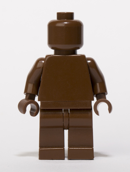 lego minifigure brown head